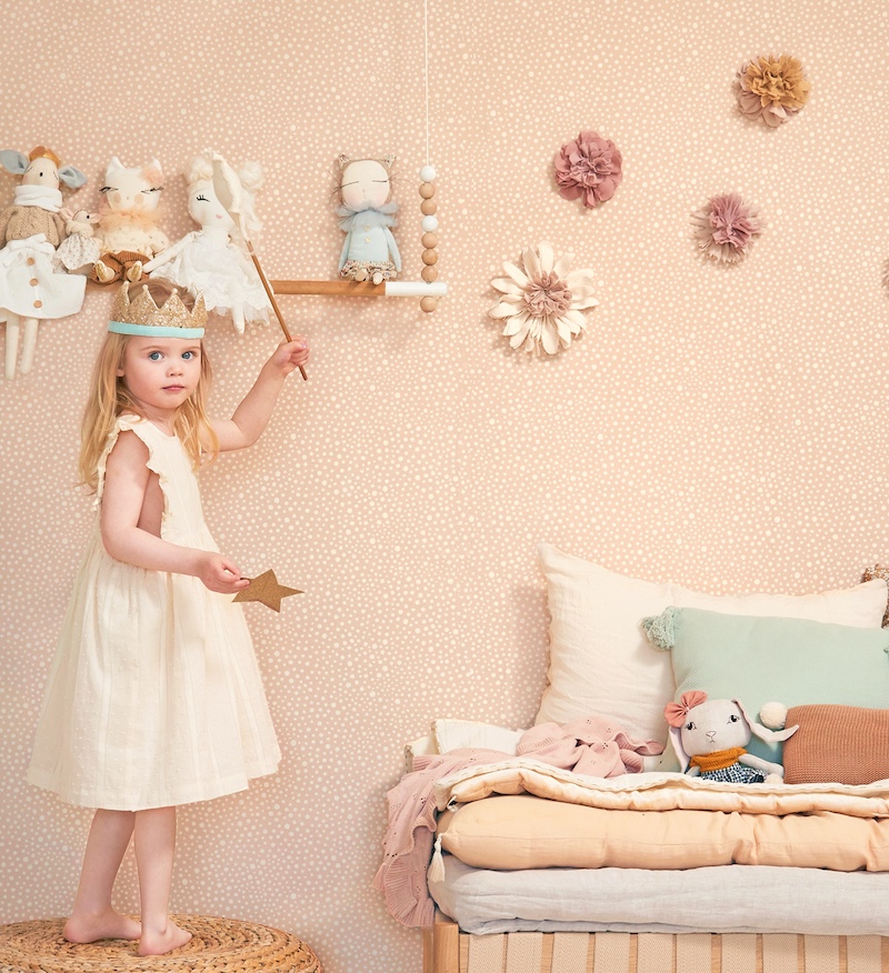 Majvillan Dots - Soft Pink (Por Rollo)