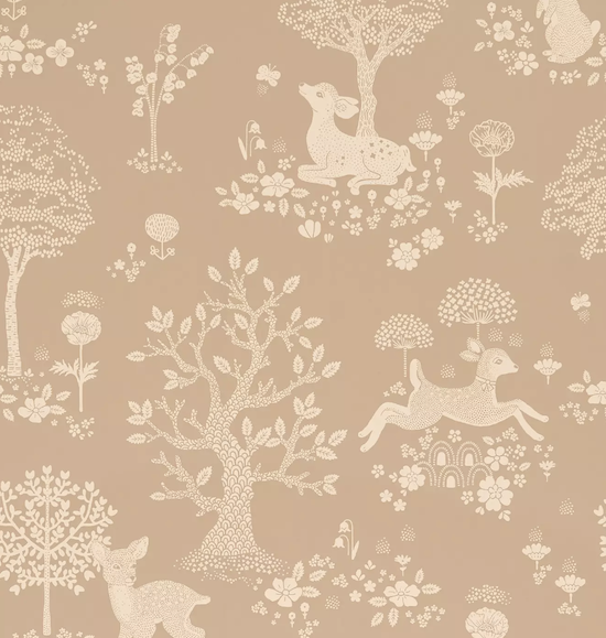 Vintage Collection Summer Fields Dusty Brown (Por Rollo)