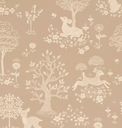 Vintage Collection Summer Fields Dusty Brown (Por Rollo)