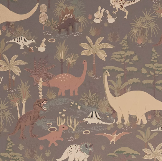 Majvillan Dinosaur Vibes - Evening Gray (Por Rollo)