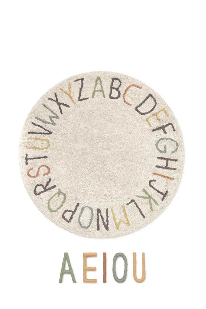 Alfombra Lavable ABC Color and Letters